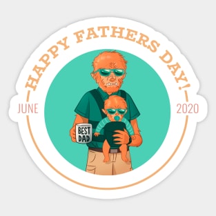 Best Dad-Father's day Sticker